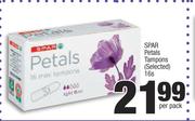 Spar Petals Tampons(Selected)-16s Per Pack