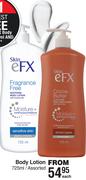 Skin eFX Body Lotion Assorted-725ml Each