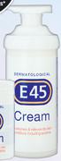 E45 Dermatological Cream Pump-500g Each