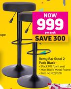 Remy Bar Stool 2 Pack (Black)- Per Pack