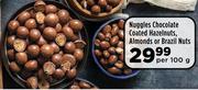 Nuggles Chocolate Coated Hazelnuts, Almonds Or Brazil Nuts- Per 100 g