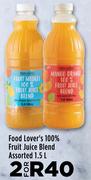 Food Lover's 100% Fruit Juice Blend Assorted 1.5 L- For 2