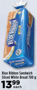 Blue Ribbon Sandwich Sliced White Bread- 700 g