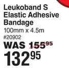 Leuko Band S Elastic Adhesive Bandage 100mm x 4.5m