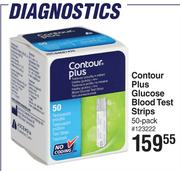 Contour Plus Glucose Blood Test Strips 50 Pack