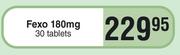 Fexo 180mg 30 Tablets