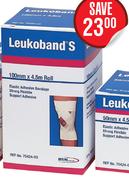 Leuko Band S Elastic Adhesive Bandage 100mm x 4.5m