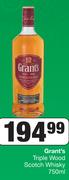 Grant's Triple Wood Scotch Whisky-750ml