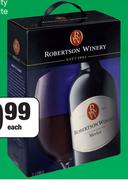 Robertson Winery Merlot, Shiraz Or Cabernet Sauvignon-3Ltr Each