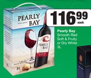 Perly Bay Smooth Red Soft & Fruity Or Dry White-3Ltr Each