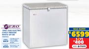 Zero 180L Gas Electric Chest Freezer White GF180