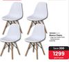 Terrace Leisure Bianco Chairs-Per 4 Pack