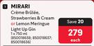 Mirari Creme Brulee Strawberries & Cream Or Lemon Meringue Light Up Gin-750ml Each