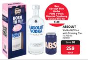 Absolut Vodka Gift Box With Drinking Can-750ml Each