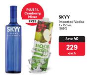 Skyy Imported Vodka-750ml Each