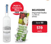 Belvedere Imported Vodka-750ml Each