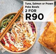 Tuna, Salmon Or Prawn Poke Bowls-For 2