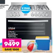 Univa 5 Burner Gas Cooker Electric Stove UGE019SI