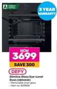 Defy Slimline Glass Eye Level Oven DBO483E