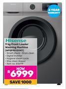 Hisense 9Kg Front Loader Washing Machine WFQP9012VMT