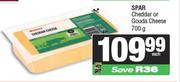 Spar Cheddar Or Gouda Cheese-700gm Each