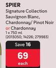 Spier Signature Collection Sauvignon Blanc,Chardonnay/Pinot Noir Or Chardonnay-750ml Each