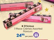 D'licious 7-Piece Cremes Assorted Flavours-Per Pack