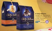 Sally Williams Nougat With Macadamia, Cranberry & Almond-150g Or Milk Chocolate Covered-125g Per PK