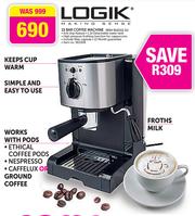 Logik hotsell coffee machine