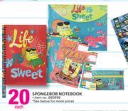 Spongebob Notebook-Each