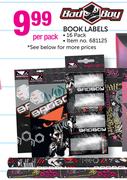 Bad Boy Book Labels-Per 16 Pack