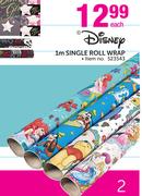 Disney 1m Single Roll Wrap-Each
