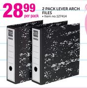 Simple Choice 2 Pack Lever Arch Files-Per Pack