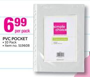 Simple Choice PVC Pocket-10 Pack 
