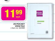 Simple Choice 20 Pocket View File