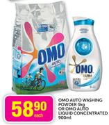 Omo Auto Washing Powder-3Kg Or Omo Auto Liquid Concentrated-900ml Each