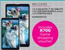 Nokia 105+ 2x Galactic 7" 3G Tablets-On Smart S