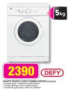 Defy 5kg White Front Load Tumble Dryer DTD258..