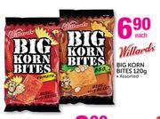 Willards Big Korn Bites-120gm Each