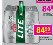 Castle Lite NRB-12 x 340ml Per Pack