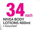 Nivea Body Lotions 400ML