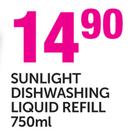 Sunlight Dishwashing Liquid Refill 750ML