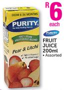 Purity Fruit Juice 200ML