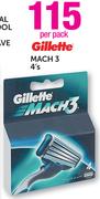 Gillette Mach 3-4's Pack