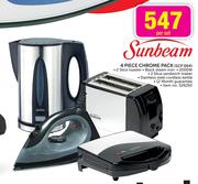 Sunbeam 4 Piece Chrome Pack-Per Set