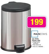 Mainstays 12L Oval Pedal Bin