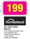 Homestead 20ltr Fast White Hide