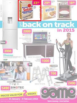 Game : Get Back On Track (21 Jan - 3 Feb 2015), page 1