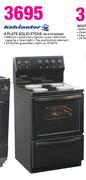 Kelvinator 4 Plate Solid Stove BLK KC60WB