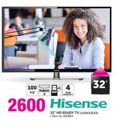 Hisense 32" HD Ready TV LEDN32D33